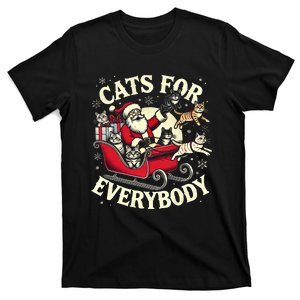 Christmas Cat Santa Cat Lover Christmas Cats For Everybody T-Shirt