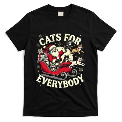 Christmas Cat Santa Cat Lover Christmas Cats For Everybody T-Shirt