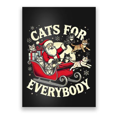 Christmas Cat Santa Cat Lover Christmas Cats For Everybody Poster