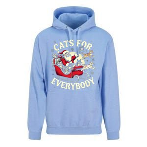 Christmas Cat Santa Cat Lover Christmas Cats For Everybody Unisex Surf Hoodie