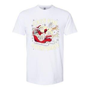 Christmas Cat Santa Cat Lover Christmas Cats For Everybody Softstyle CVC T-Shirt