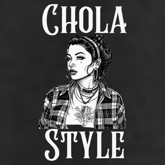 Chicana Chola Style Lowrider Clothes Mexican American Latina 7 Panel Mesh Trucker Snapback Hat