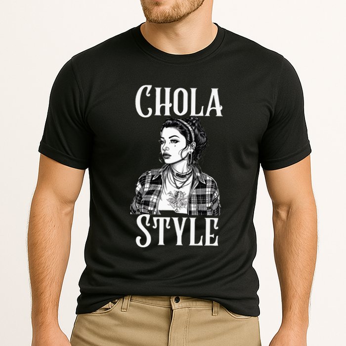 Chicana Chola Style Lowrider Clothes Mexican American Latina Cooling Performance Crew T-Shirt