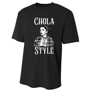 Chicana Chola Style Lowrider Clothes Mexican American Latina Performance Sprint T-Shirt