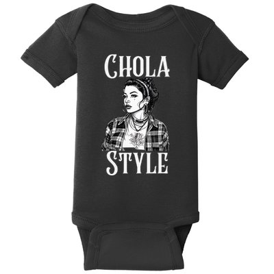 Chicana Chola Style Lowrider Clothes Mexican American Latina Baby Bodysuit