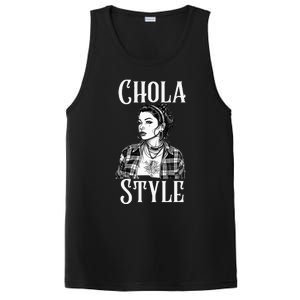 Chicana Chola Style Lowrider Clothes Mexican American Latina PosiCharge Competitor Tank