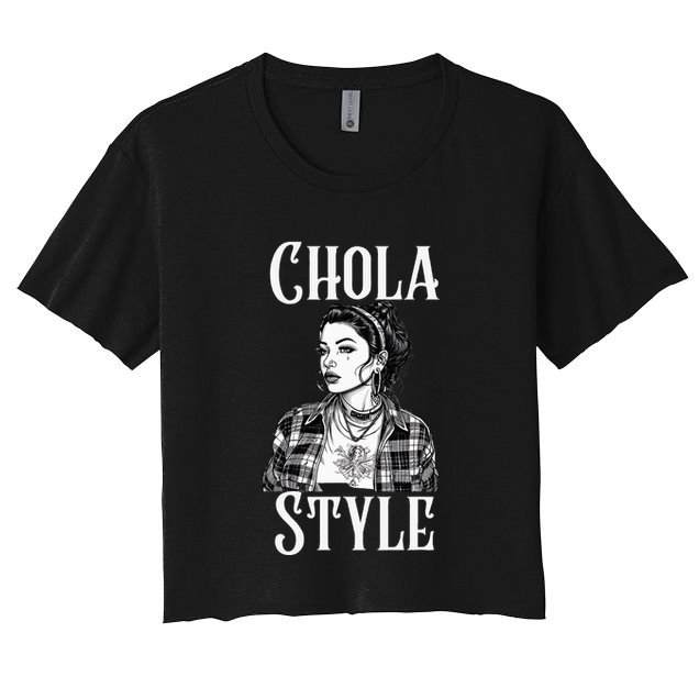 Chicana Chola Style Lowrider Clothes Mexican American Latina Crop Top
