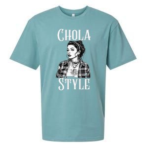 Chicana Chola Style Lowrider Clothes Mexican American Latina Sueded Cloud Jersey T-Shirt