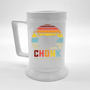 Chonk Cat Scale Meme Retro Style Cats Memes Beer Stein