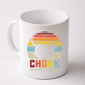 Chonk Cat Scale Meme Retro Style Cats Memes Coffee Mug