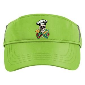 Cooking Chef Skull Adult Drive Performance Visor