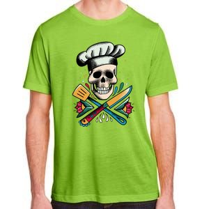 Cooking Chef Skull Adult ChromaSoft Performance T-Shirt