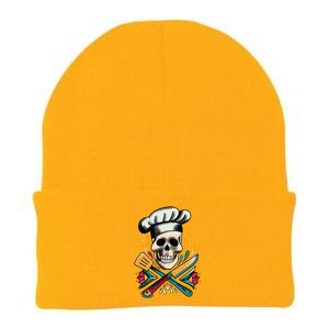 Cooking Chef Skull Knit Cap Winter Beanie