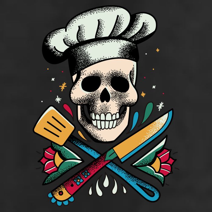 Cooking Chef Skull Cool Comfort Performance Bucket Hat
