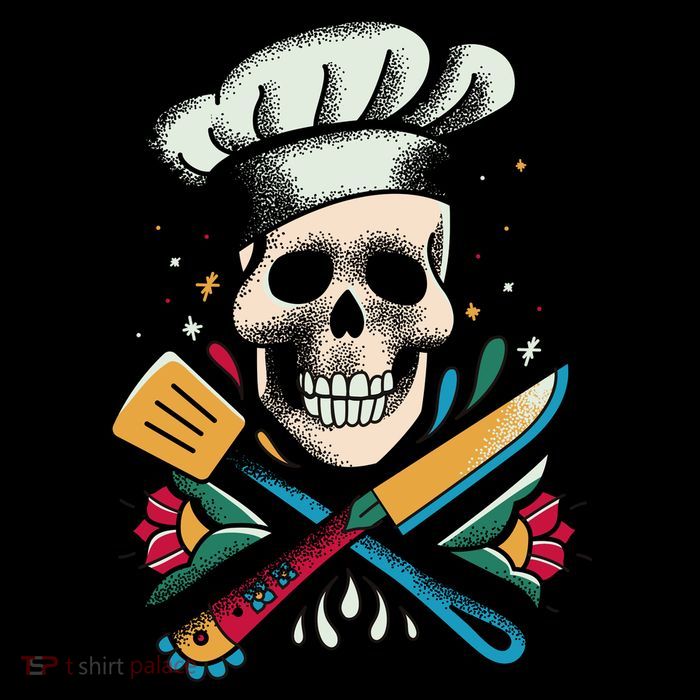 Cooking Chef Skull Apron