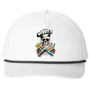 Cooking Chef Skull Snapback Five-Panel Rope Hat