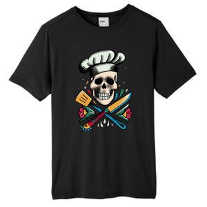 Cooking Chef Skull Tall Fusion ChromaSoft Performance T-Shirt