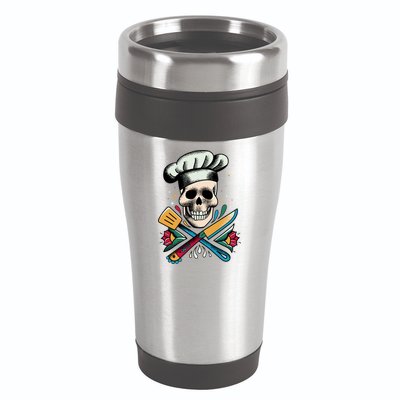 Cooking Chef Skull 16oz Travel Tumbler