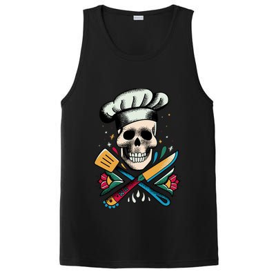 Cooking Chef Skull PosiCharge Competitor Tank