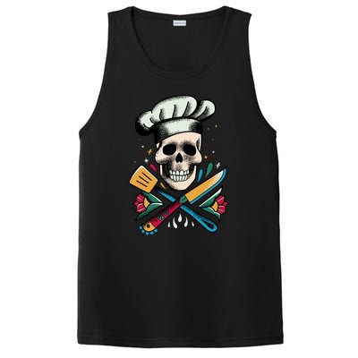 Cooking Chef Skull PosiCharge Competitor Tank