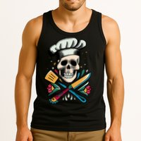 Cooking Chef Skull Tank Top