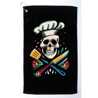 Cooking Chef Skull Golf Towel