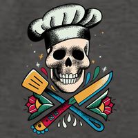 Cooking Chef Skull Vector Backpack