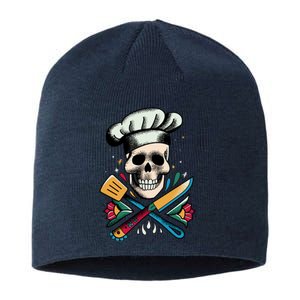 Cooking Chef Skull Sustainable Beanie