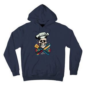 Cooking Chef Skull Tall Hoodie