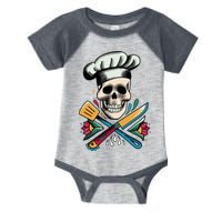Cooking Chef Skull Infant Baby Jersey Bodysuit