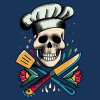 Cooking Chef Skull Infant Baby Jersey Bodysuit
