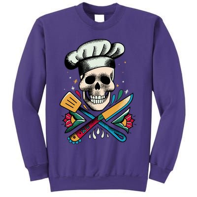 Cooking Chef Skull Sweatshirt