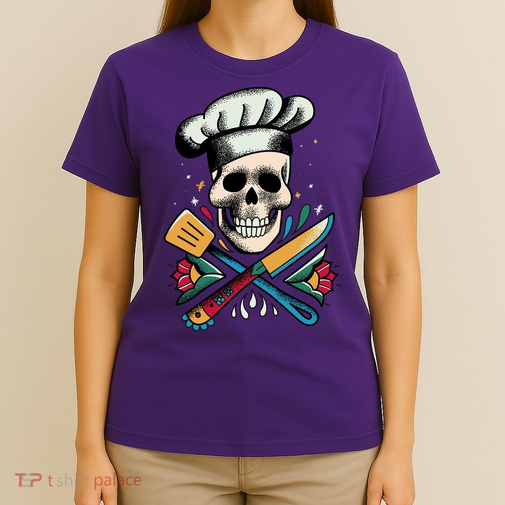 Cooking Chef Skull T-Shirt