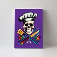 Cooking Chef Skull Canvas