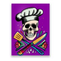 Cooking Chef Skull Poster