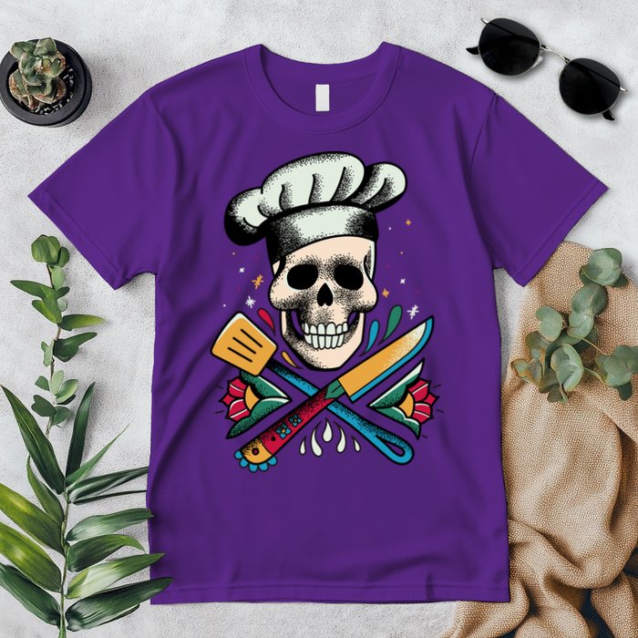 Cooking Chef Skull Premium T-Shirt