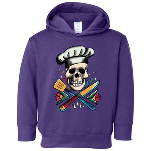 Cooking Chef Skull Toddler Hoodie