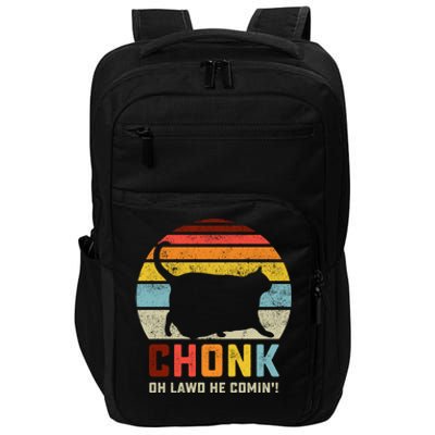 Chonk Cat Scale Meme Funny Retro Style Vintage Cats Memes Gift Impact Tech Backpack