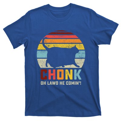 Chonk Cat Scale Meme Funny Retro Style Vintage Cats Memes Gift T-Shirt