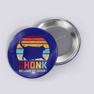 Chonk Cat Scale Meme Funny Retro Style Vintage Cats Memes Gift Button