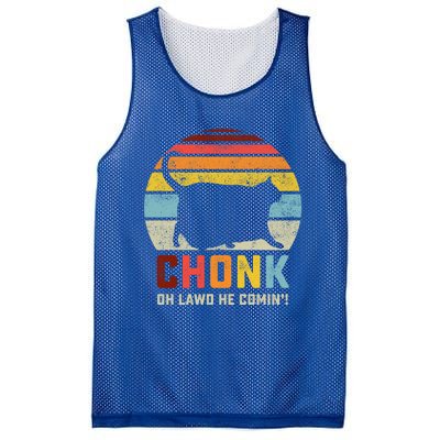 Chonk Cat Scale Meme Funny Retro Style Vintage Cats Memes Gift Mesh Reversible Basketball Jersey Tank