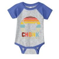 Chonk Cat Scale Meme Funny Retro Style Vintage Cats Memes Gift Infant Baby Jersey Bodysuit