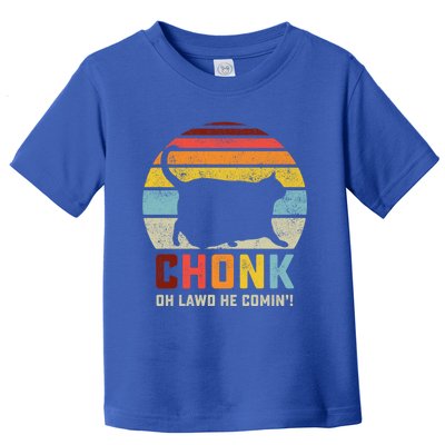 Chonk Cat Scale Meme Funny Retro Style Vintage Cats Memes Gift Toddler T-Shirt