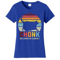 Chonk Cat Scale Meme Funny Retro Style Vintage Cats Memes Gift Women's T-Shirt