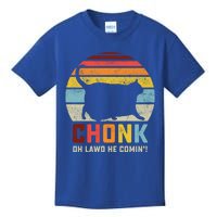 Chonk Cat Scale Meme Funny Retro Style Vintage Cats Memes Gift Kids T-Shirt