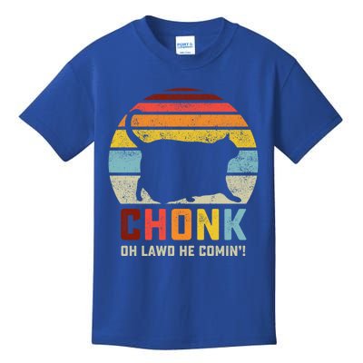 Chonk Cat Scale Meme Funny Retro Style Vintage Cats Memes Gift Kids T-Shirt