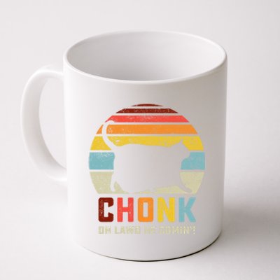 Chonk Cat Scale Meme Funny Retro Style Vintage Cats Memes Gift Coffee Mug