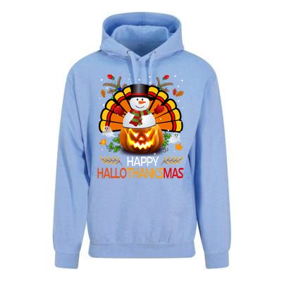 Chirstmas Cute Snow Turkey Pumpkin Happy Hallothanksmas Gift Unisex Surf Hoodie