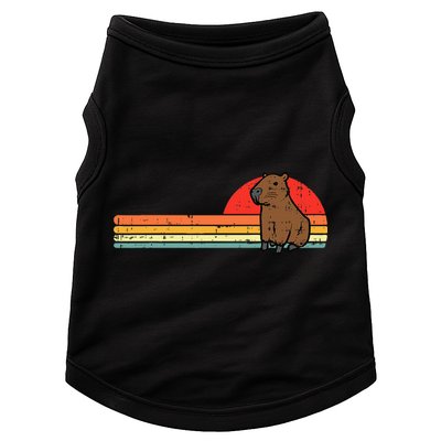 Capybara Chest Sunset Retro Capy Rodent Doggie Tank