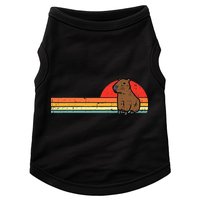 Capybara Chest Sunset Retro Capy Rodent Doggie Tank